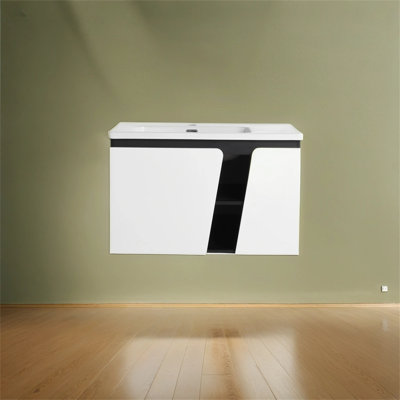 Ensemble de meuble-lavabo simple 31,5 avec comptoir Reilynn