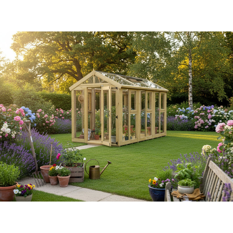 6x12 Glass Green House