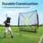 VIVOHOME Polyester Foldable Goal with Carrying Case-101487330