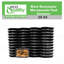  Bols rectangulaires 38Oz noirs avec couvercles - Rangement des aliments, préparation de repas, boîte à bento, micro-ondes et lave-vaisselle (150)
