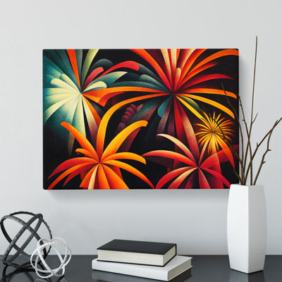 Enchanting Fireworks - Wrapped Canvas