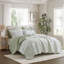 3-Piece Print Quilt Set With Elegant Scalloped Edges And Hypoallergenic Microfiber For Year-Round Comfort-125220498-125220501