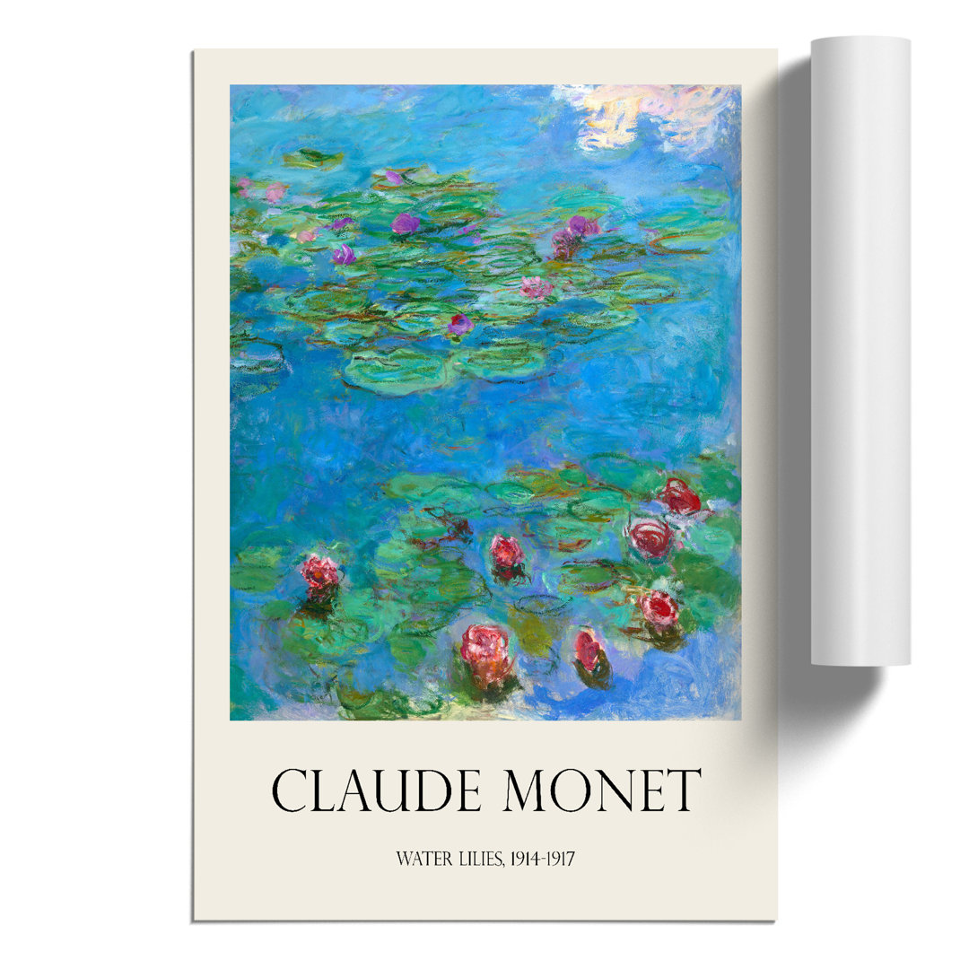 Water Lilies Lily Pond Print by Claude Monet - Frameless Print