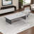 Modern rectangular rock plate coffee table