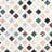 Lula Multicolor 11.92 in. x 11.92 in. Polished Marble Floor and Wall Mosaic Tile (0.98Sq. Ft. /Each)