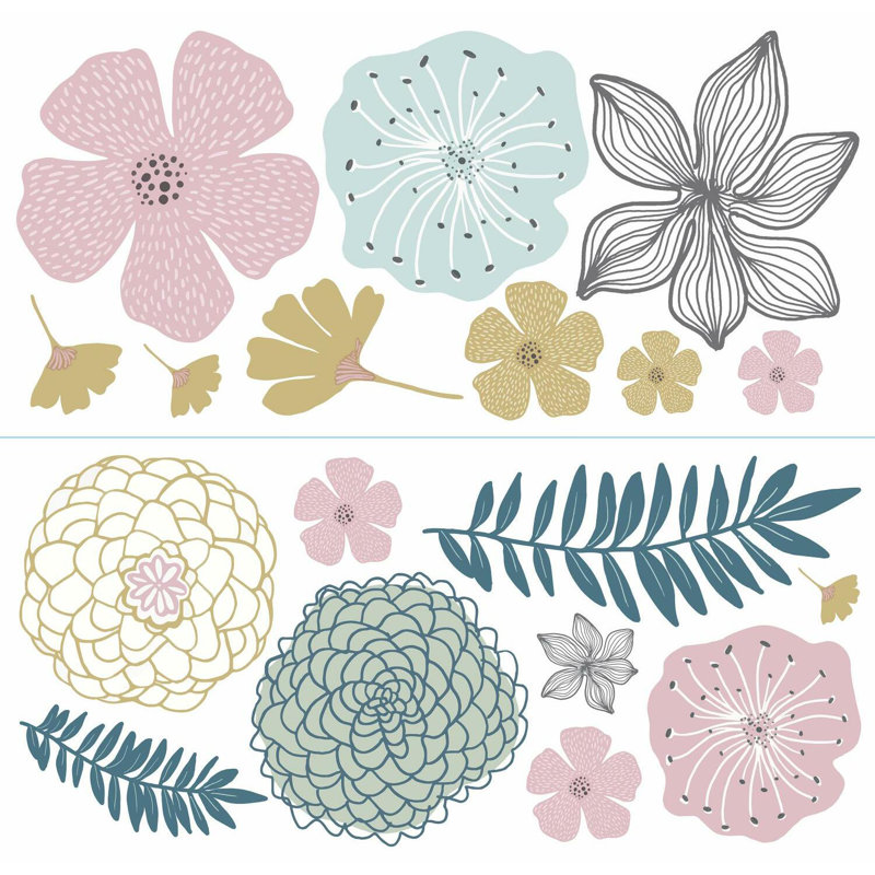 Adhésif décoratif fleurs vivaces