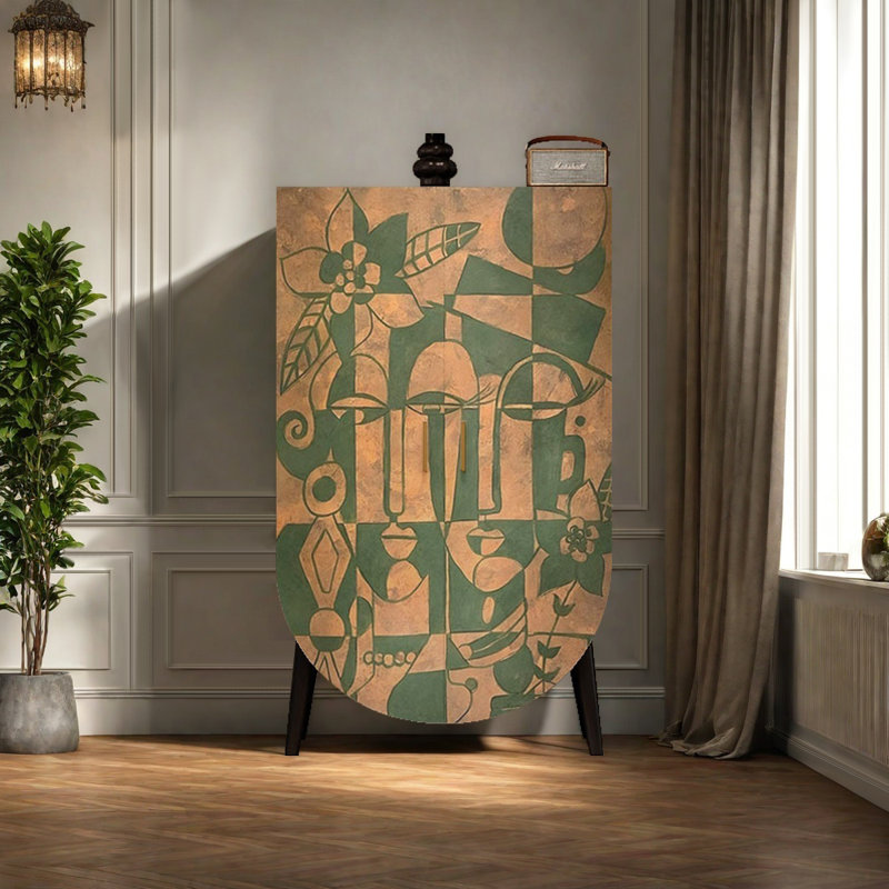 Armoire de rangement pour chambre à coucher avec garde-robe de style rétro