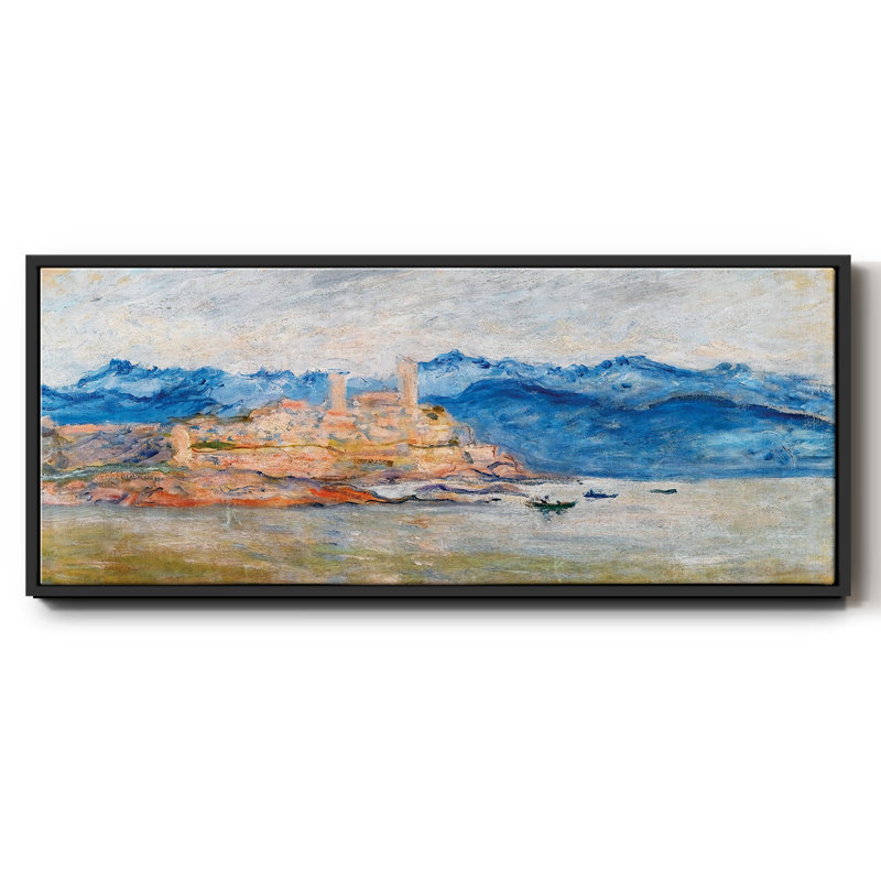 Le Fort d'Antibes, 1888 - Toile encadrée, H 12 po x l 30 po