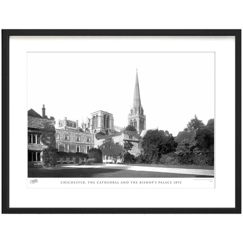 Chichester, The Cathedral And The Bishop's Palace 1892 by Francis Frith - Single Picture Frame Print