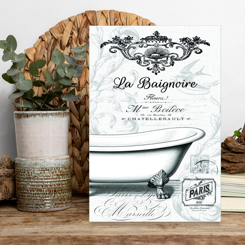 Art mural La Baignoire, H 18 po x l 12 po
