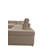 Crown Leather Sectional, Left- or Right-Facing Reversible, Champagne Beige Leather