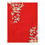 Floral Area Rug in Red