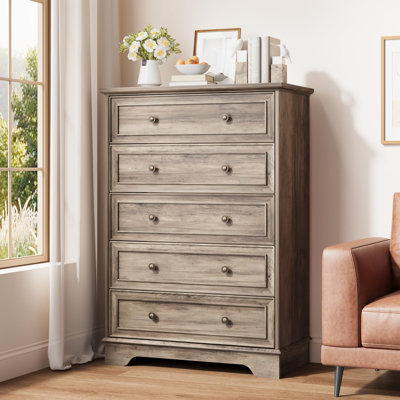 wayfair dresser Sallye 63'' Wide 9-Drawer Ebern Designs Color: Black Arianna 52.7" W 7-Drawer Dresser