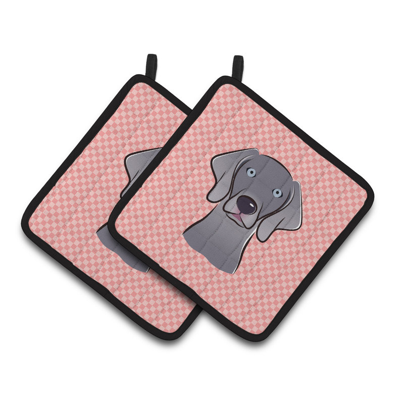 Cuisinier poignée weimar caroline trésors Checkerboard, Rose