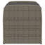 Banc de rangement gris et blanc