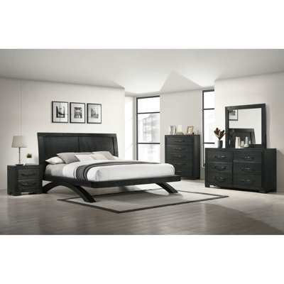 Bangor Panel Bedroom Set In Black