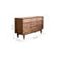 Commode d'appoint en bois massif noyer noir