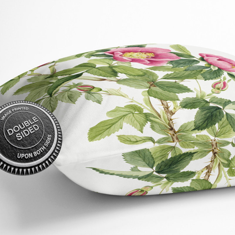 Bourgeau Rose Vol.1 Square Throw Cushion, 55cm H x 55cm W x 20cm D