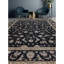 Tapis bleu et noir de haute qualité noué à la main