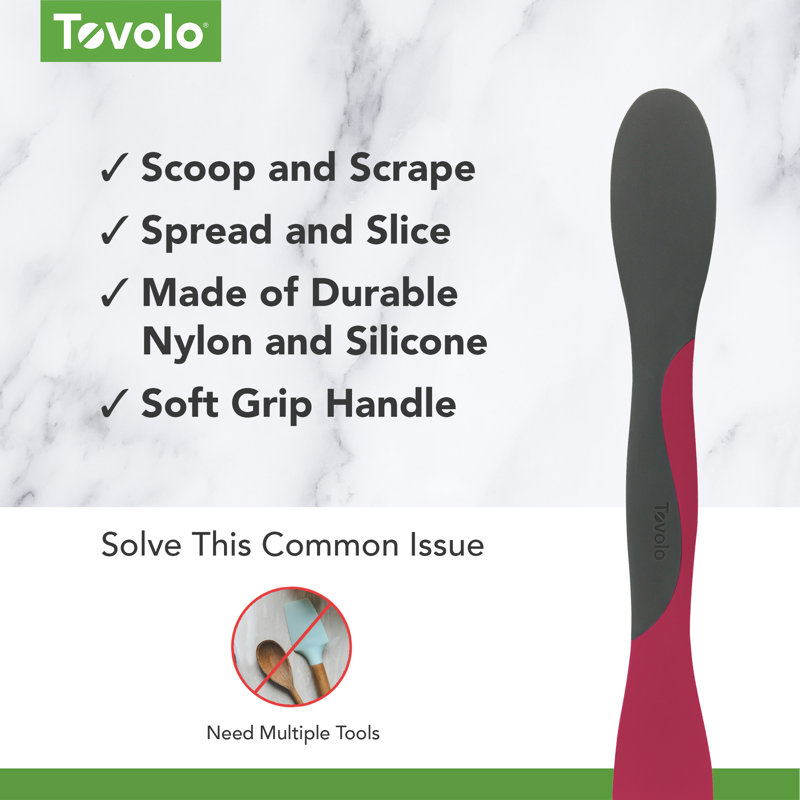 Scoop and Spread Tool, 8.25" , Viva Magenta/Charcoal