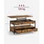 Anetha Lift Top Four Leg Coffee Table with Storage