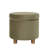 Gio Storage Ottoman, 19 Inch Round Lift Top, Velvet Fabric-112313270