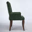 Chaise d'appoint rembourrée avec pieds courbés-120974041