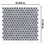 Hudson Penny Round 0.8" x 0.8" Porcelain Penny Round Mosaic Wall & Floor Tile-1060710724
