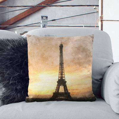 Eiffel Tower Vol.2 Square Throw Cushion