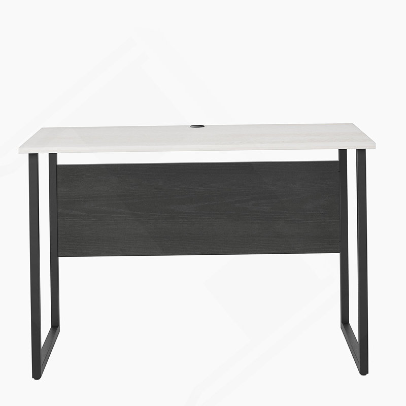 Bureau d'écriture avec pieds en métal, White