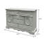 Commode grise à 6 tiroirs l 51,6 po Akayla