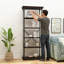 Metal Pipe Shelf With Fir Wood-461862078