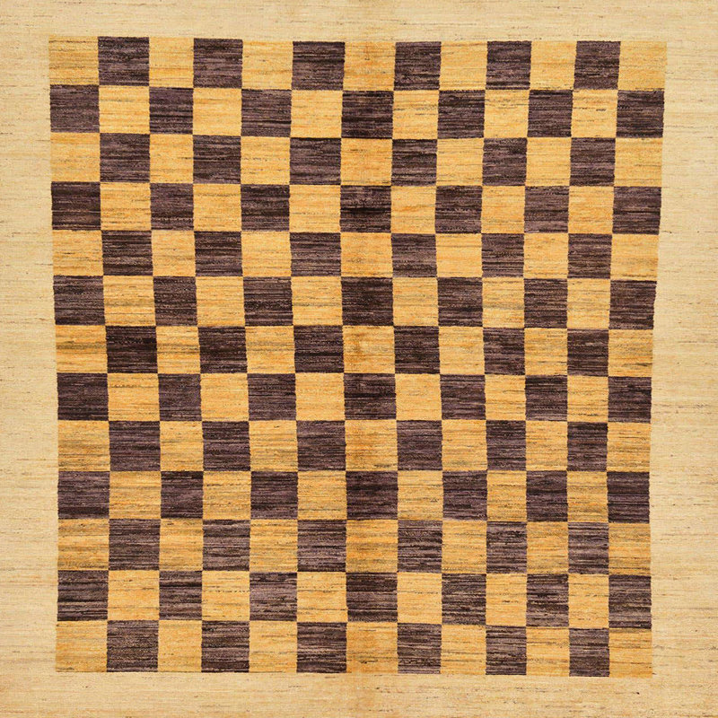 Abstract Indoor Rug, Square 5'