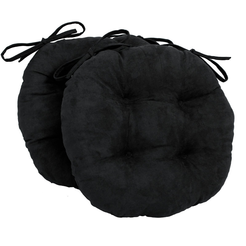 Coussin de chaise de salle à manger, Noir