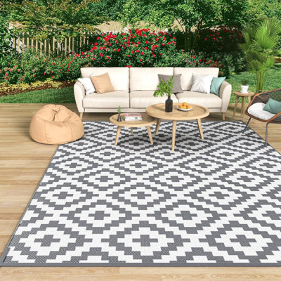 Non-Slip Geometric Doormat