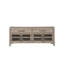 Console de meuble télé 65 pouces, aucun assemblage requis, finition chêne blanc