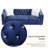 Egidia 83.07'' Velvet Sofa-596081207