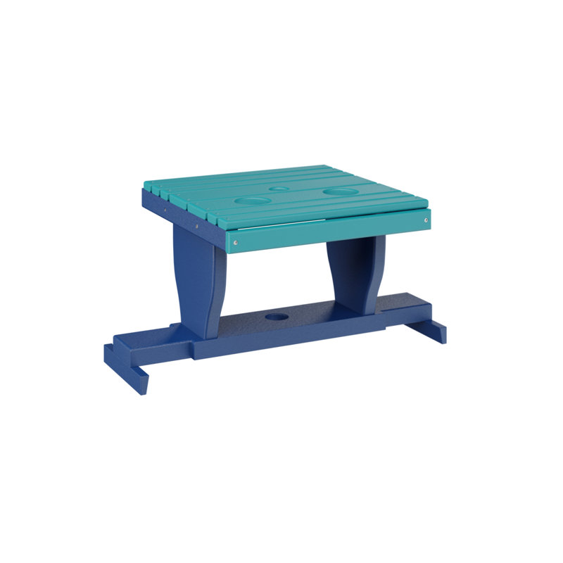 Table de canapé coulissante Berlin Gardens, Bleu pacifique, Bleu Aruba