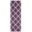Tapis mauve / ivoire en laine Carolene-19273599