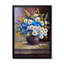 Pot de fleurs marguerites bleues et blanches - Peinture-359159398-359159397