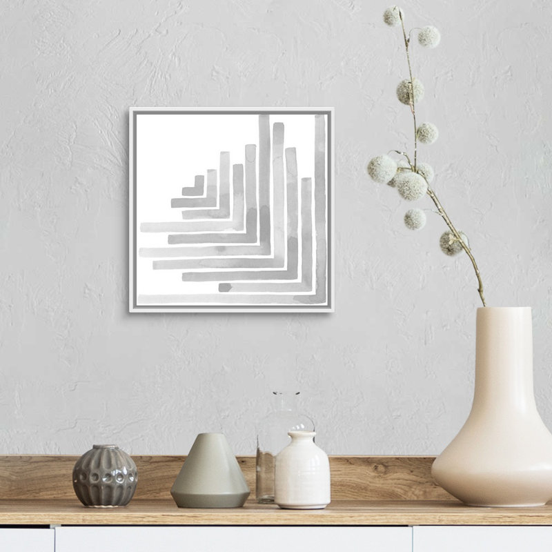 «Mute Eccentricities VI» par Grace Popp - reproduction d'art, H 14 po x l 14 po x P 1,75 po, Toile blanche encadrée