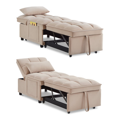 Danaysy Velvet Chaise Lounge