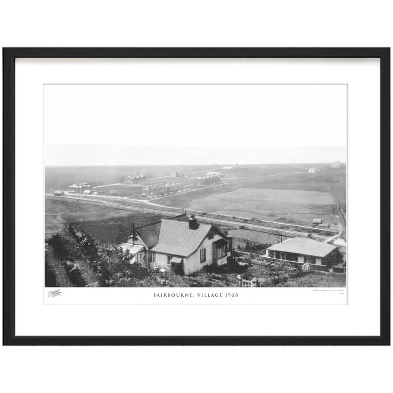 Fairbourne, Village 1908 - Single Picture Frame Print, 60cm H x 80cm W x 2.3cm D