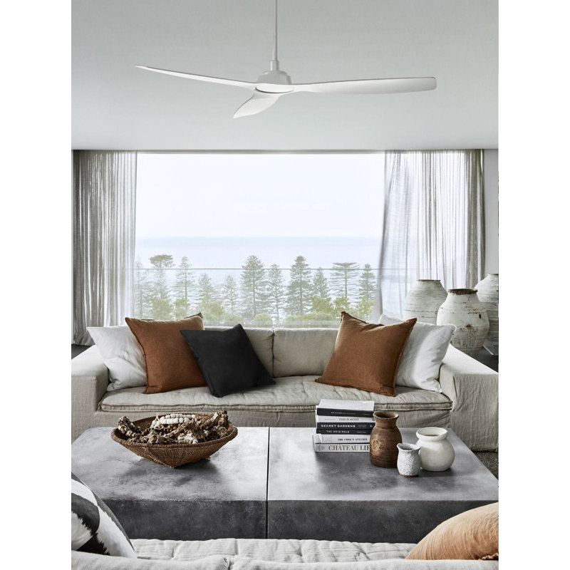 Harith 132cm Ceiling Fan, White, White