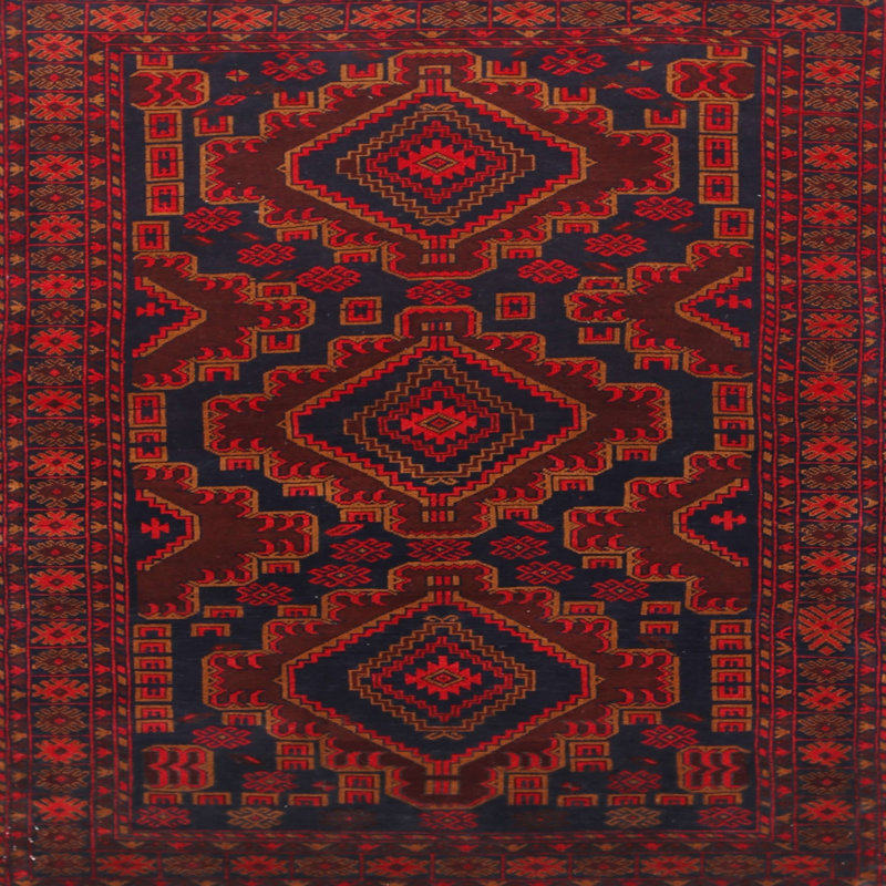 Southwestern Indoor Rug, Square 5'