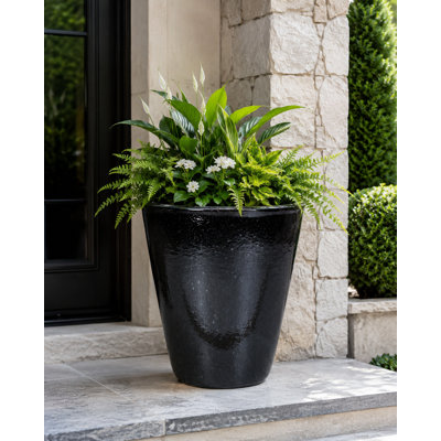 27.5 in. Vaso Planter - Black