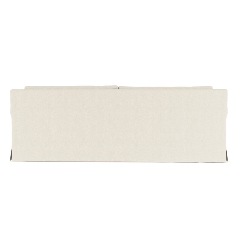 Sofa, Linen Alabaster, 34" H x 72" W x 38" D