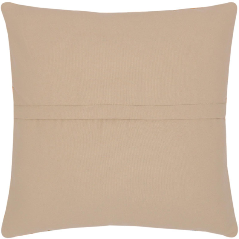 Green and Beige Striped Wool Kilim Throw Pillow