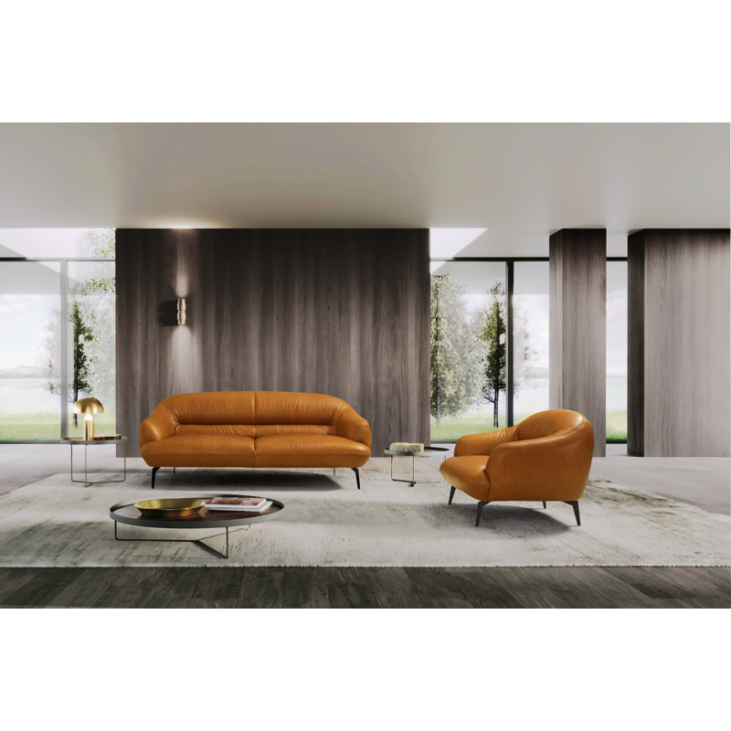 Leonia 66'' Leather Loveseat