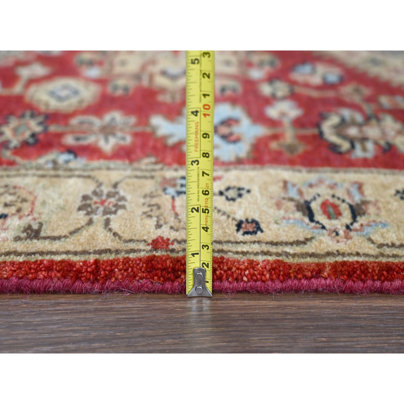 Raducanu One-of-a-Kind 2'10" X 24'9" New Age Runner Wool Area Rug Red